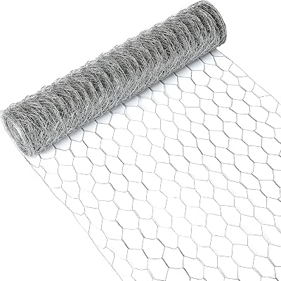UNU Chicken Wire Mesh Roll 26 m 0.5 mm 2.5x5 cm Garden Fencing