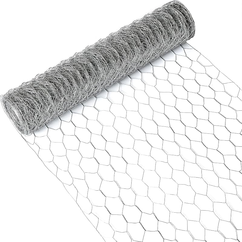 UNU Chicken Wire Mesh Roll 26 m 0.5 mm 2.5x5 cm Garden Fencing
