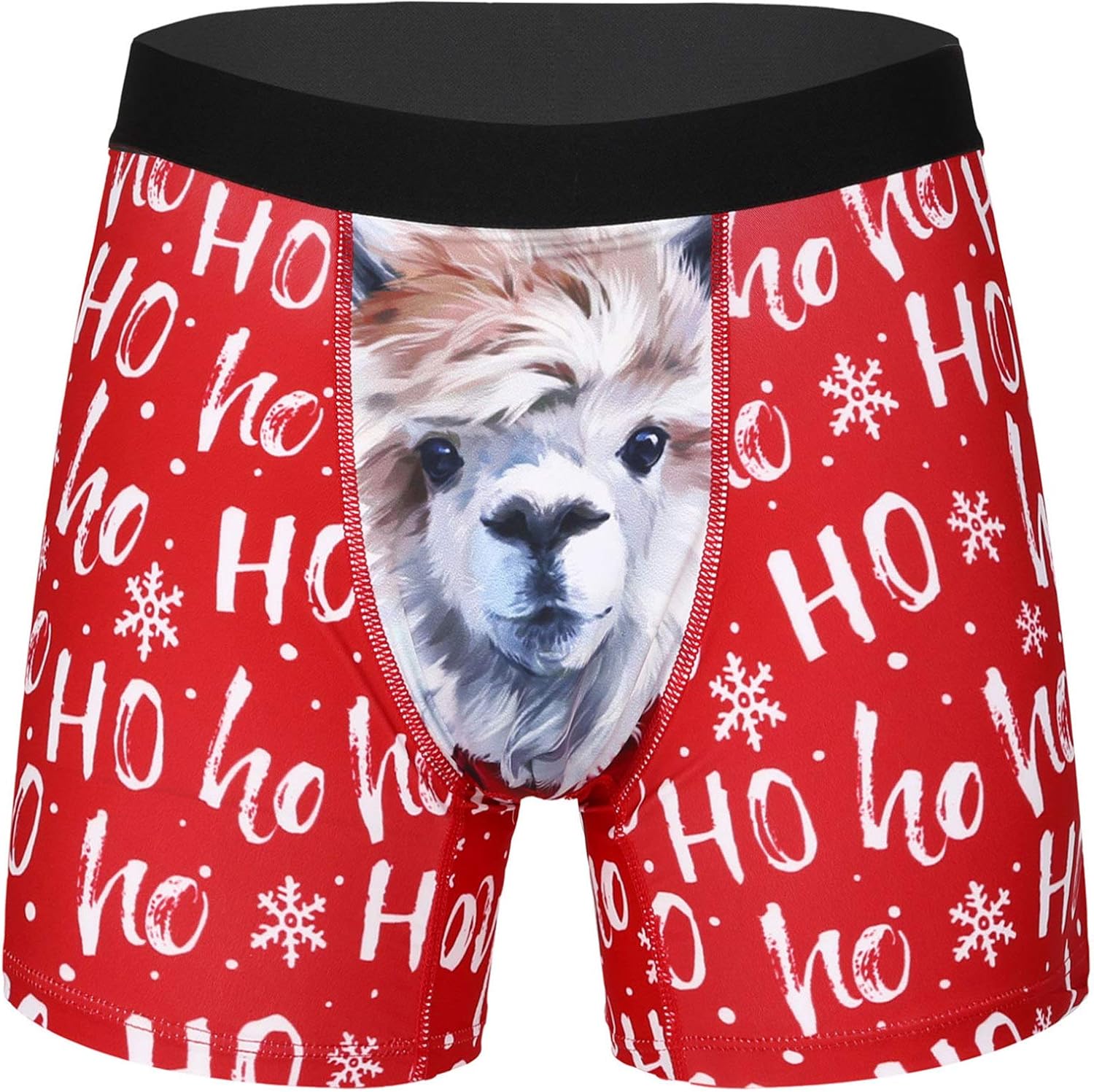 YUUMIN Mens Christmas Low Rise Santa Claus Underwear Boxer Briefs Swimwear Trunks at Amazon Men