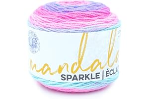 Lion Brand Yarn Mandala Sparkle yarn, Draco, 1 Count (Pack of 1)