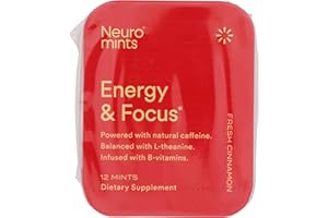NEURO MINTS Neuro, Energy Focus Fresh Cinnamon Mints, 12 Count
