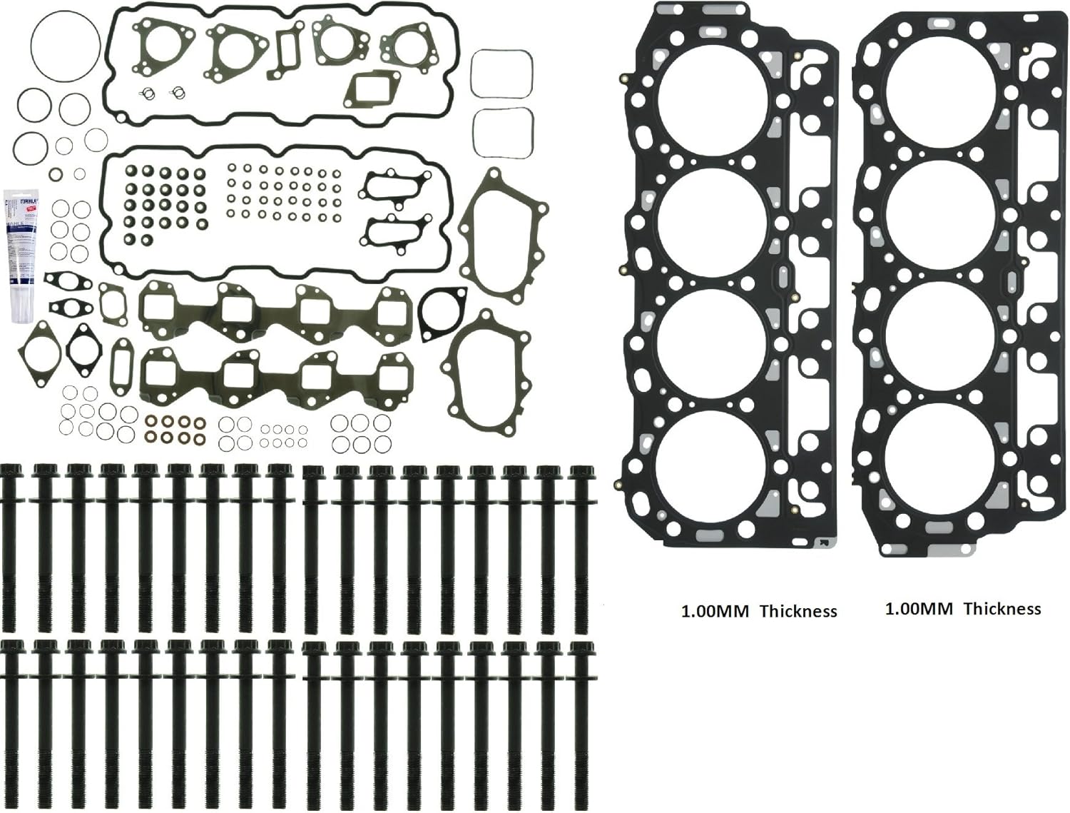 Engine Head Gasket Set & Bolts compatible with 20072010