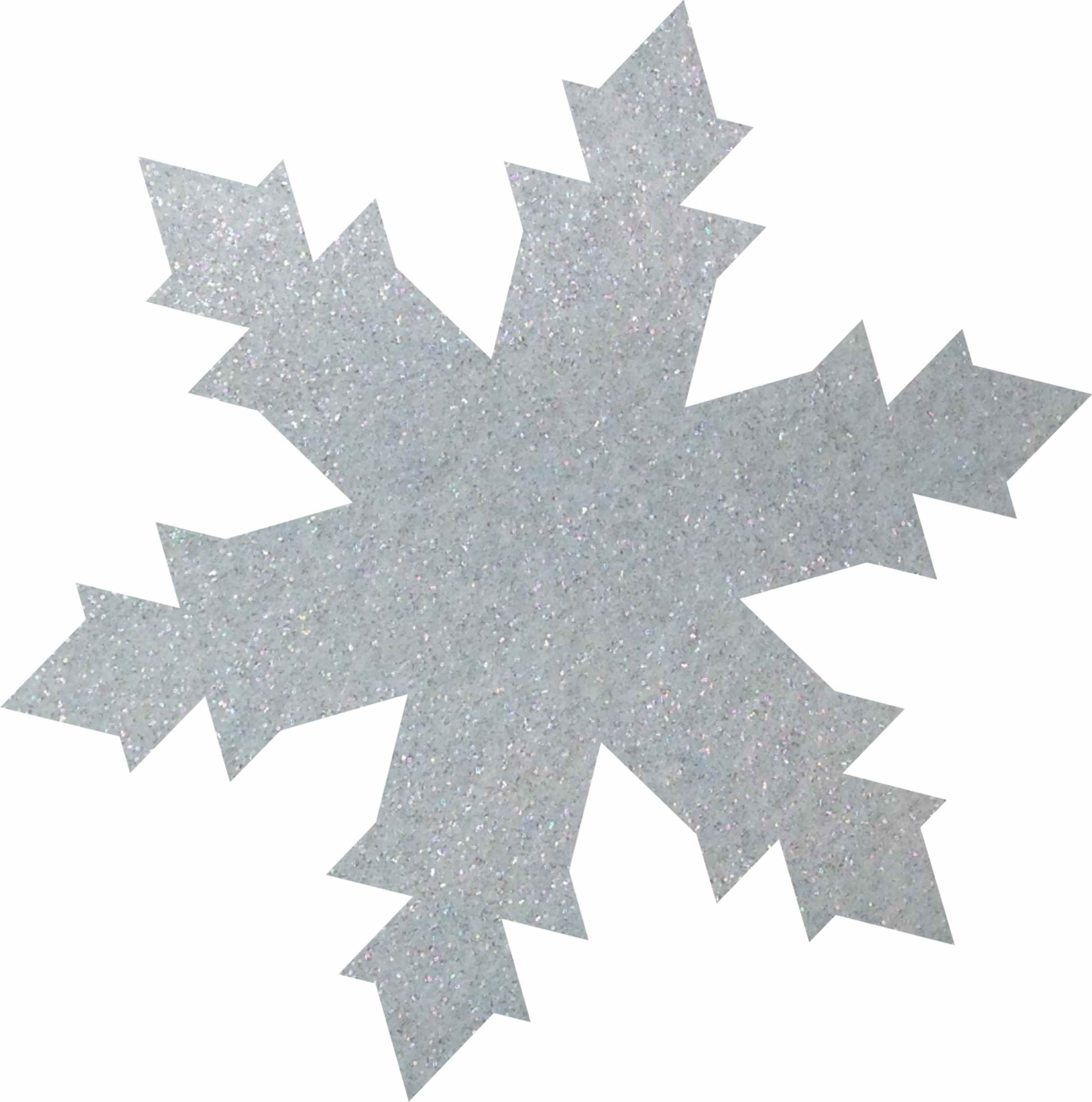 Petra's Craft News 100 x 30 mm Glitter Felt Snowflakes Confetti, Fliz, Ice Blue, 18 x 12 x 3 cm