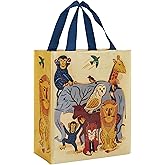 Blue Q Handy Tote - Reusable lunch sack, gift bag, sturdy, easy-to-clean, 95% recycled, 10" x 8.5" x 4.5".
