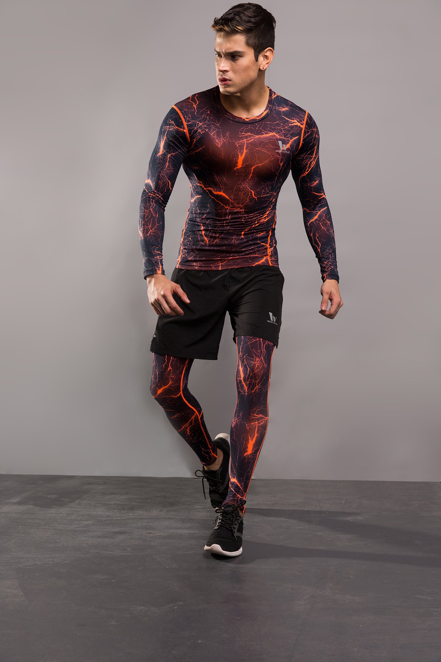 LANTECH Men Compression Shorts Base Layer Tights Boxers Running Run Box Exercise Training Fitness Gym Soccer