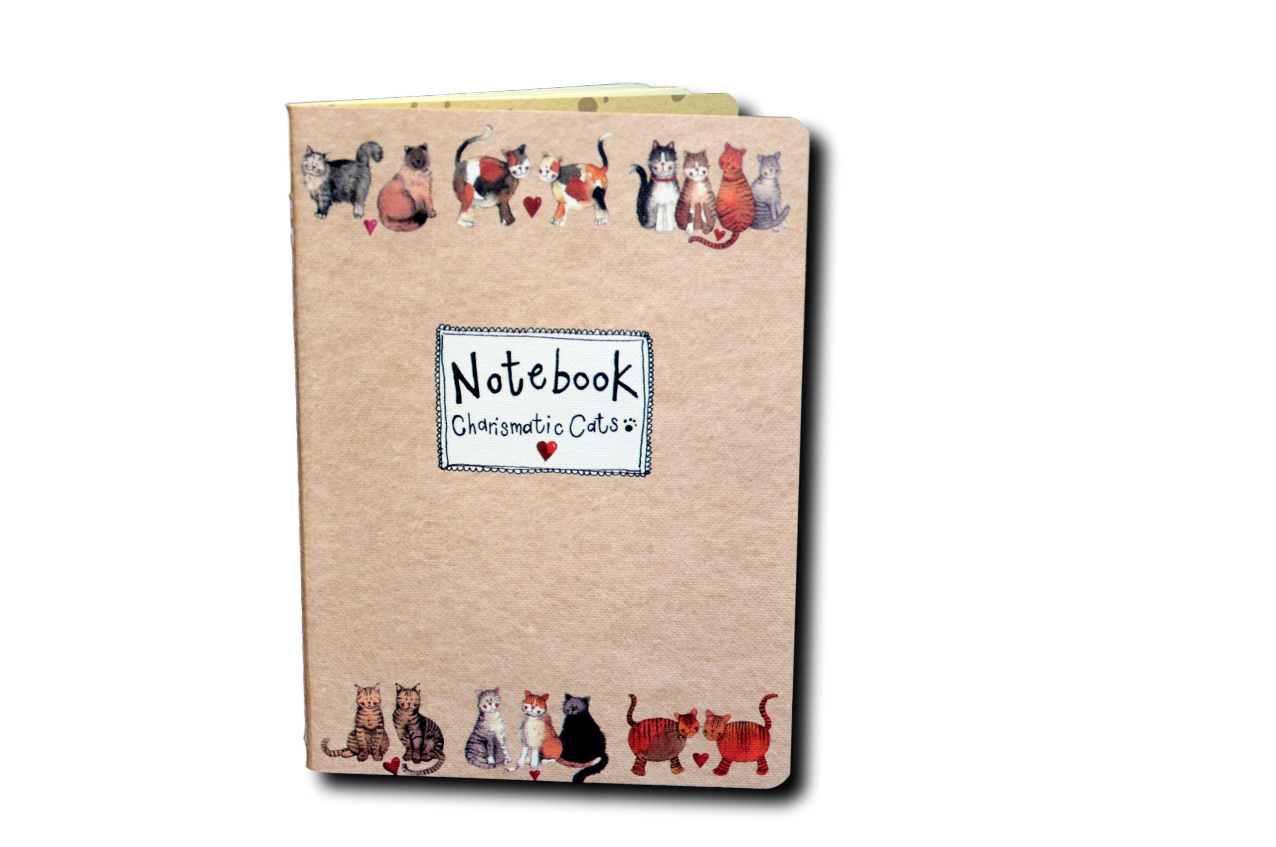 Charismatic Cats Medium Soft Notebook by Alex Clark