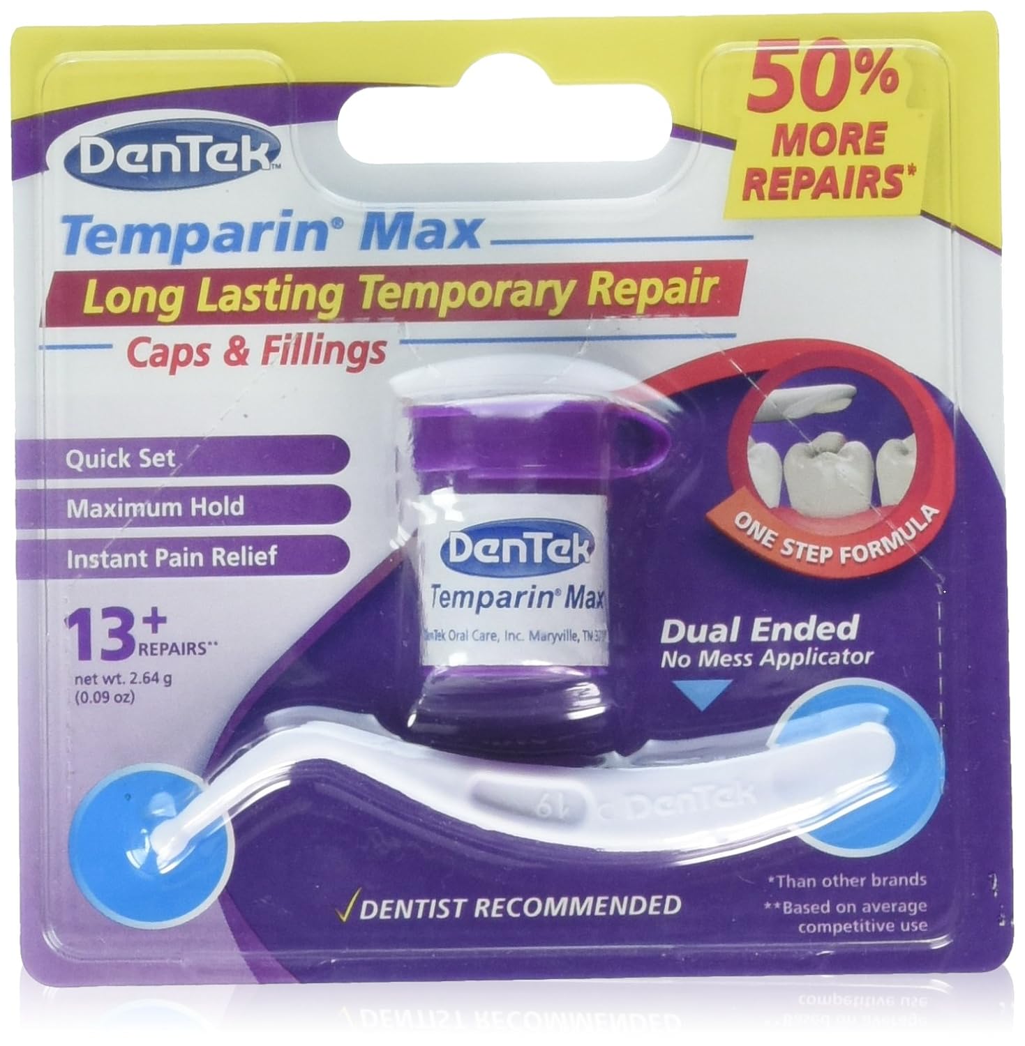 Dentek Temparin Lost Filling Repair : Oral Hygiene Products : Beauty