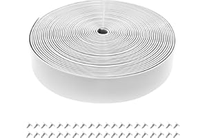 Lumpro Vinyl Straps for Patio Chair Repair Kit 2'' Wide 50 Ft Long Replacement Straps + 50 Free Rivets for Outdoor Lawn Furniture Chaise Lounge Repair (White)