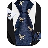 Barry.Wang Men Tie Set Paisley Silk Necktie Pocket Square Cufflinks Formal Wedding Business Party