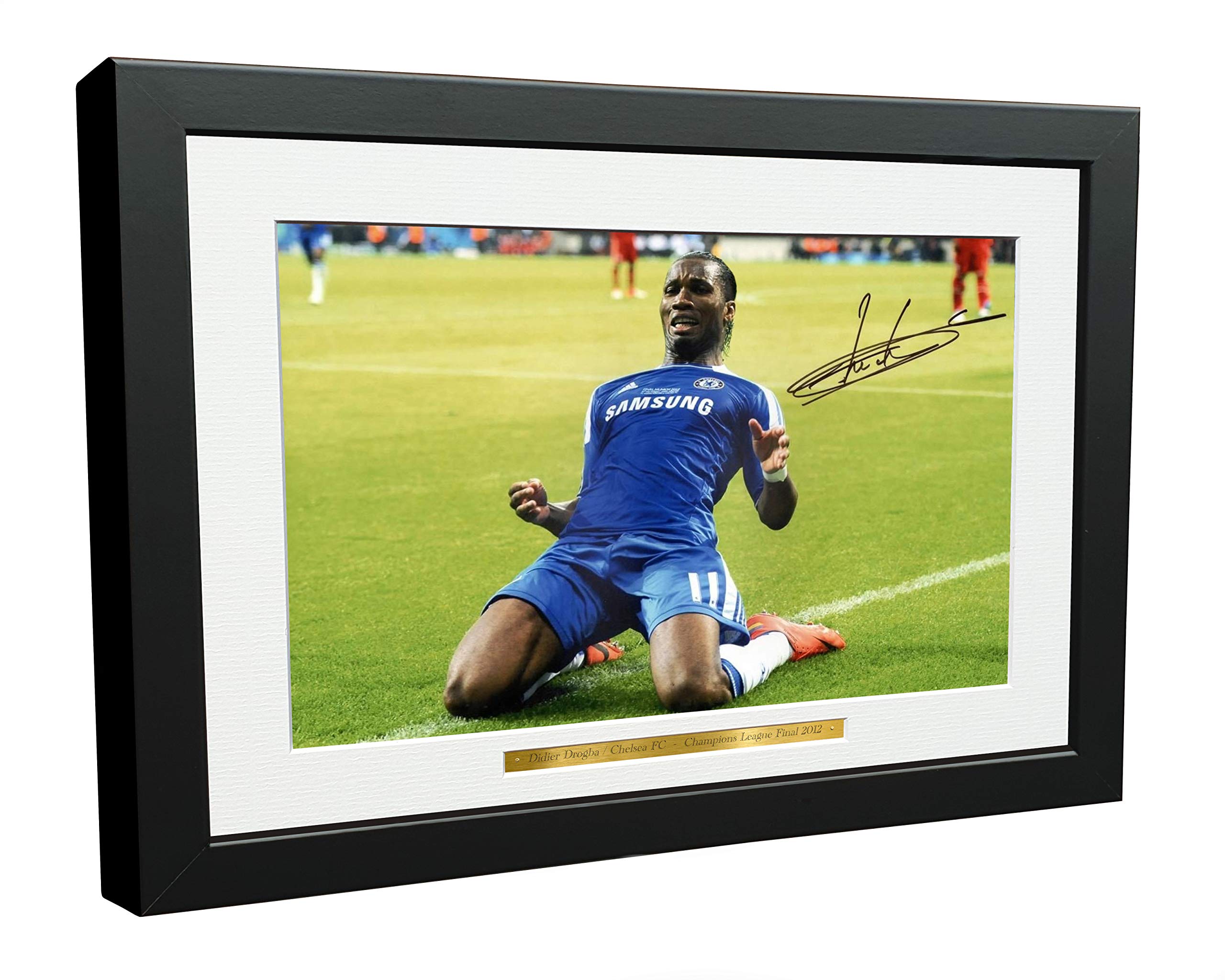 Kitbags & Lockers Didier Drogba 12x8 A4 Champions League Winners 2012 Autographed Signed Photo Photograph Picture Frame Soccer Gift Poster