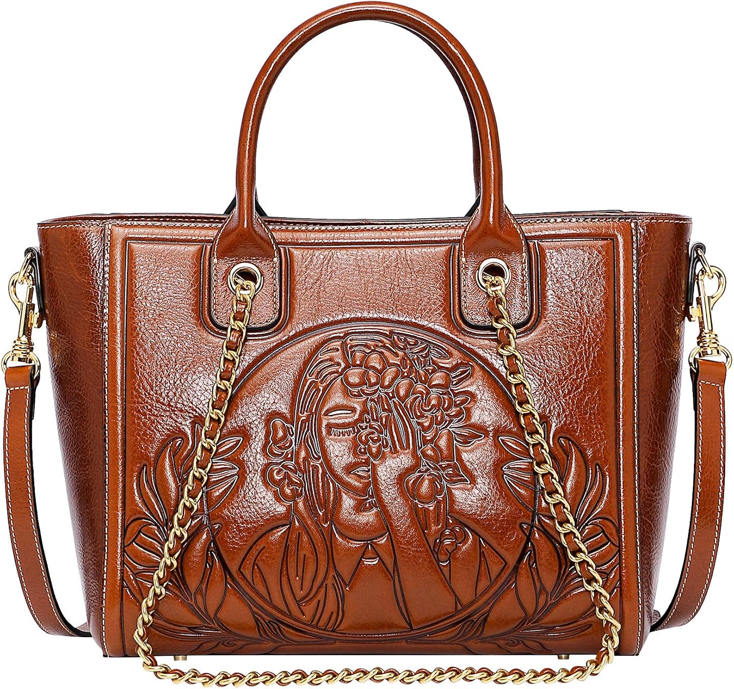 ladies handbags with chain handles