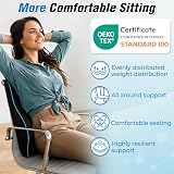 POOTACK Lumbar Support Cushion Memory Foam Back Support for Office Car Chair view 4