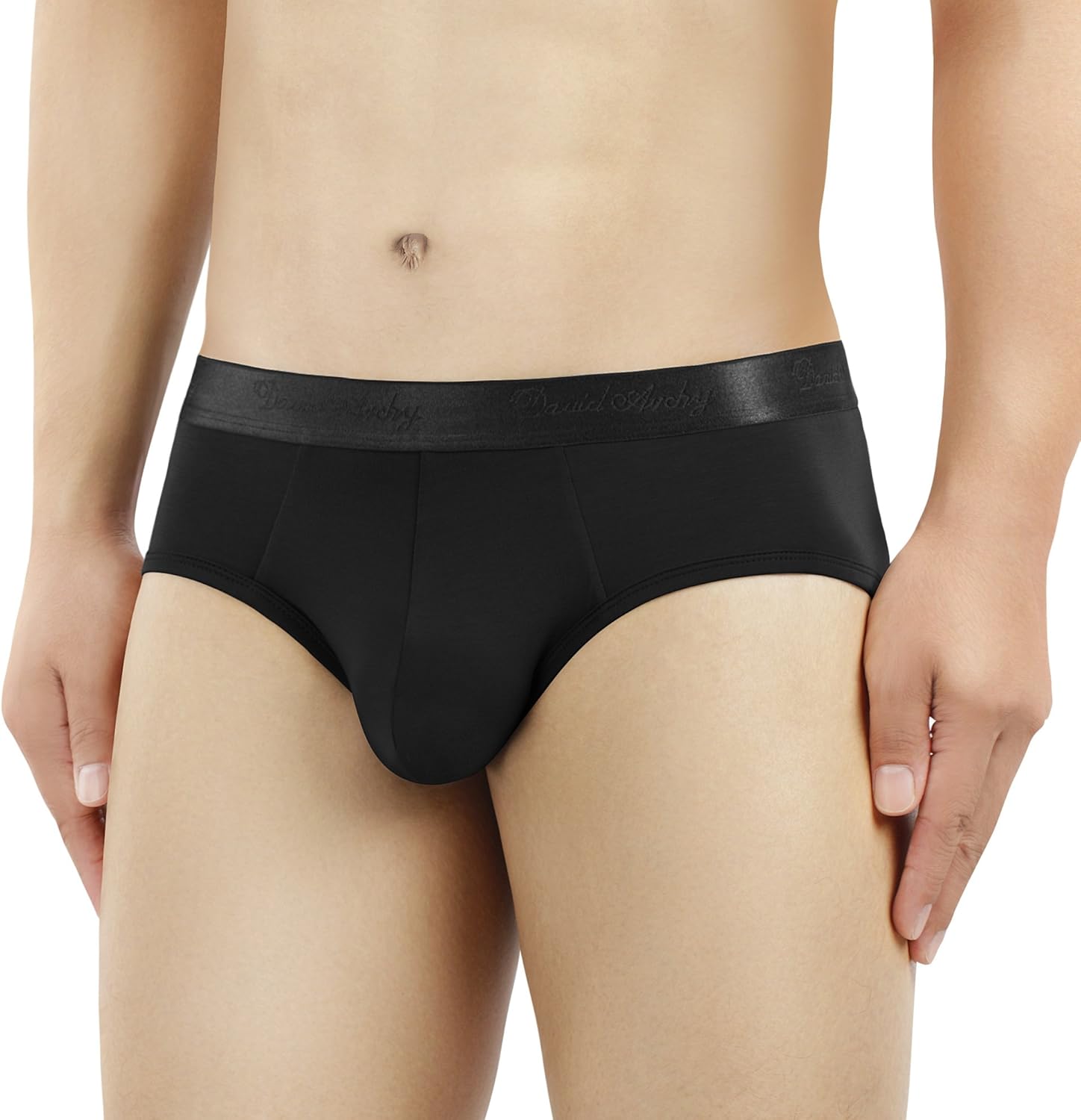 DAVID ARCHY Men's Underwear Micro Modal Ultra Soft Comfy Briefs 4 Pack: Clothing