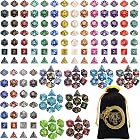 CiaraQ 182pcs Polyhedral Dice Set for Dungeon and Dragons MTG Table Games | 26 Role-Playing Dice Sets for D&amp;D with Storage Bag. 7 dice each (D4-D20), Classic Numbers, Ages 14+