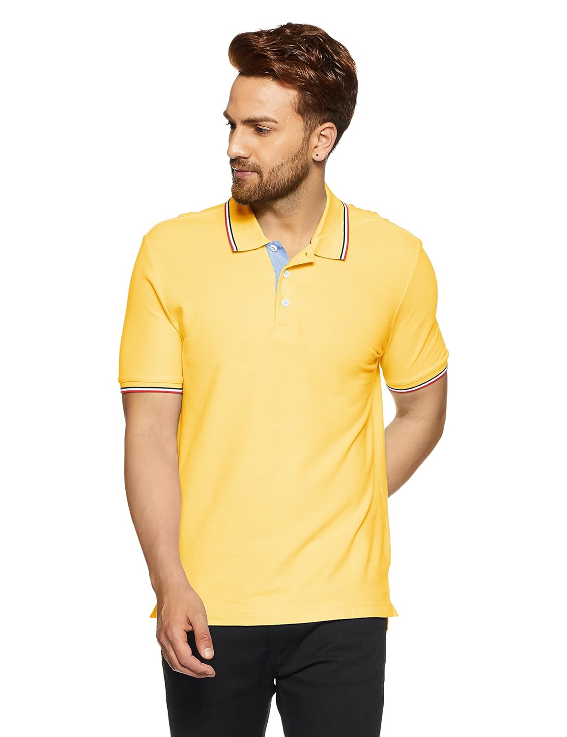 marks & spencer men's solid regular fit polo