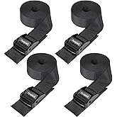 Ayaport 1.5 inches 8feet Cam Buckle Tie Down Lashing Straps with Adjustable Buckle 4 pcs