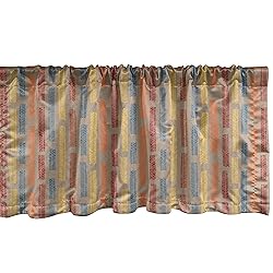 Ambesonne Bohemian Window Valance, Hippie Funky