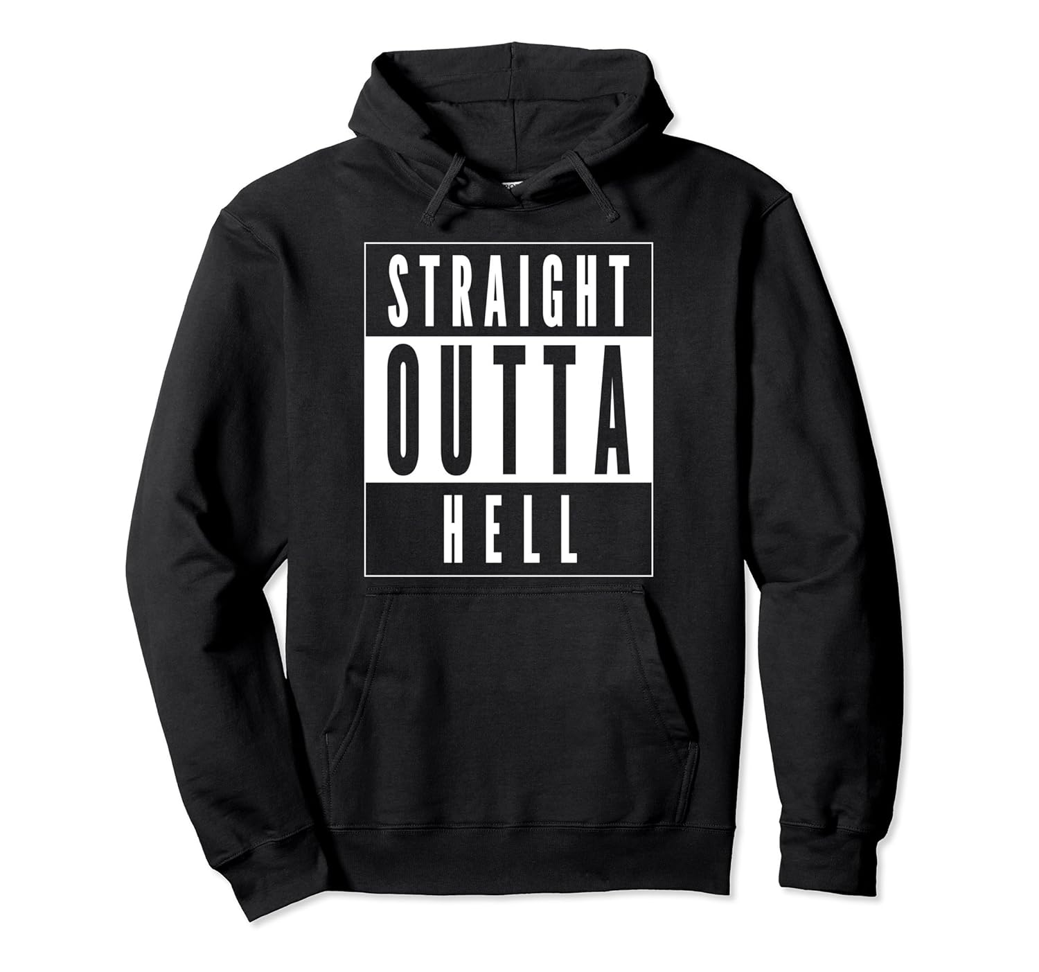 Straight Outta Hell Halloween Hoodie-Rose