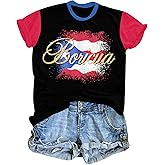 Boricua Puerto Rican Shirt Women Puerto Rico Flag T-Shirt Cute PR Puerto Rican Pride Color Block Tee top