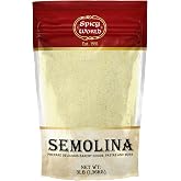 Spicy World Semolina Flour 3 LB (48 Ounce) | USA Grown Semolina for Pizza, for Pasta, and Bread Making | Fine Ground, Bulk Ye