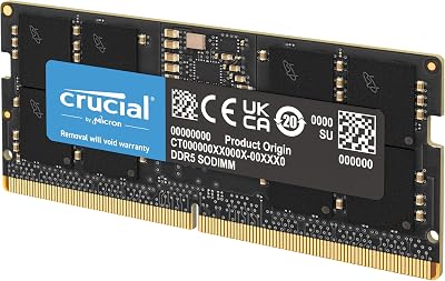 Crucial 32GB DDR5 SODIMM 5200MHz PC5-41600 262-pin CT32G52C42S5