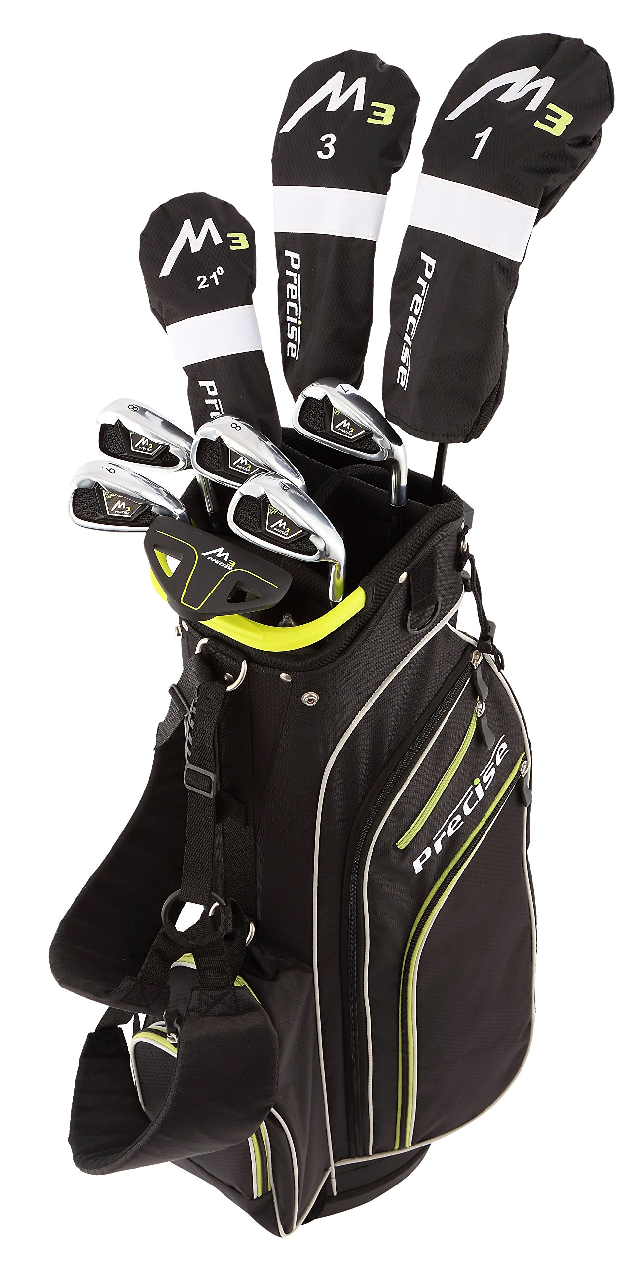 Precise M3 Men's Complete Golf Clubs Package Set Includes Driver