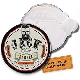 Jack the Barber Hair Paste for Men, Firm Hold, Matte Finish, 3.4 oz | Reworkable, Lived-In Texture, Paraben Free, Short to Medium Hair, Low Shine