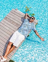 COOFANDY Men Shirts Summer Funny Hawaiian Shirts