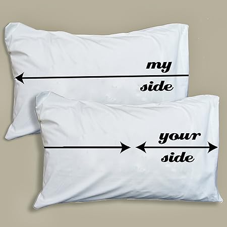 My Side Your Side Pillowcases Amazon Co Uk Kitchen Home