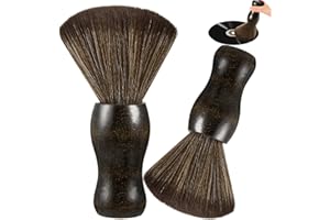 VZZNN 2 Pack Vinyl Turntable Wood Record Cleaning Brushes,Anti-Static Record Brush for Vinyl Albums LP CD Cartridge/Camera Lens/Computer Screen/Keyboard/Character Models
