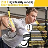 COFOF Suspension Trainer Set with Door Anchor, Full Body Home Gym view 4