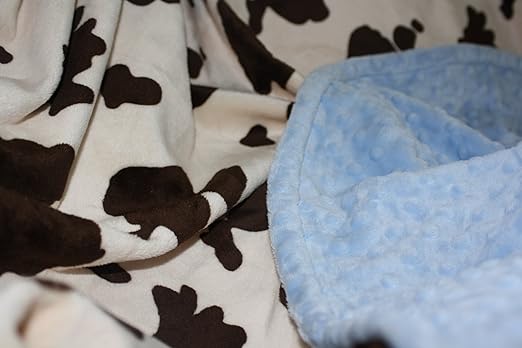 cow print swaddle blanket