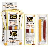 Long John Snacks Original Meat &amp; Cheese Sticks, 12 Pack | Original Smoked Sausage &amp; Real Wisconsin Cheddar Cheese Stick - High Protein Snacks Made from Premium USA Pork &amp; Beef