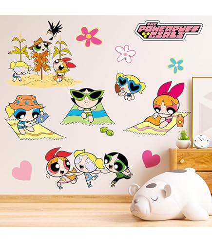 Décorations De Fenêtre Powerpuff Girls Noël 2000 - Stickers Vinyle ColorClings