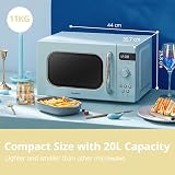 COMFEE Retro 800W 20L Microwave Mint Green CM-M202RAF(GN) 8 Auto Menus view 6