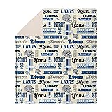 FOCO Detroit Lions NFL Retro Sherpa Fleece Blanket