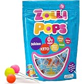 Zollipops Clean Teeth Lollipops, Anti Cavity with Xylitol, Sugar Free Candy for a Healthy Smile Great for Kids, Diabetics and Keto Diet, Natural Fruit Variety, 5.2oz