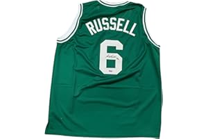MISTER MANCAVE Bill Russell Boston Celtics Signed Autograph Custom Jersey Back Signed BRussell Hologram Certified