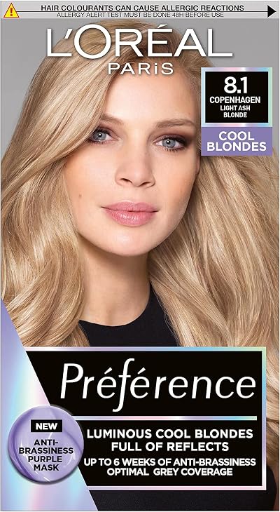L'Oreal Paris Preference Hair Dye 8.1 Copenhagen Luminous Permanent Colour