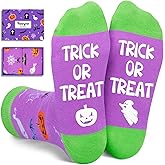HAPPYPOP Halloween Gifts - Pumpkin Gift, Pumpkin Spooky Socks, Halloween Sock