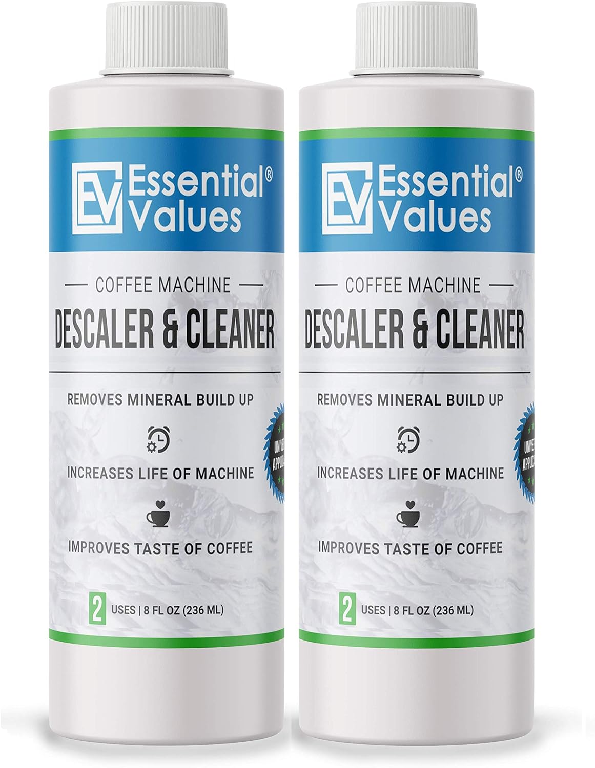 Essential Values DeLonghi Descaler (2 Pack), Universal Descaling