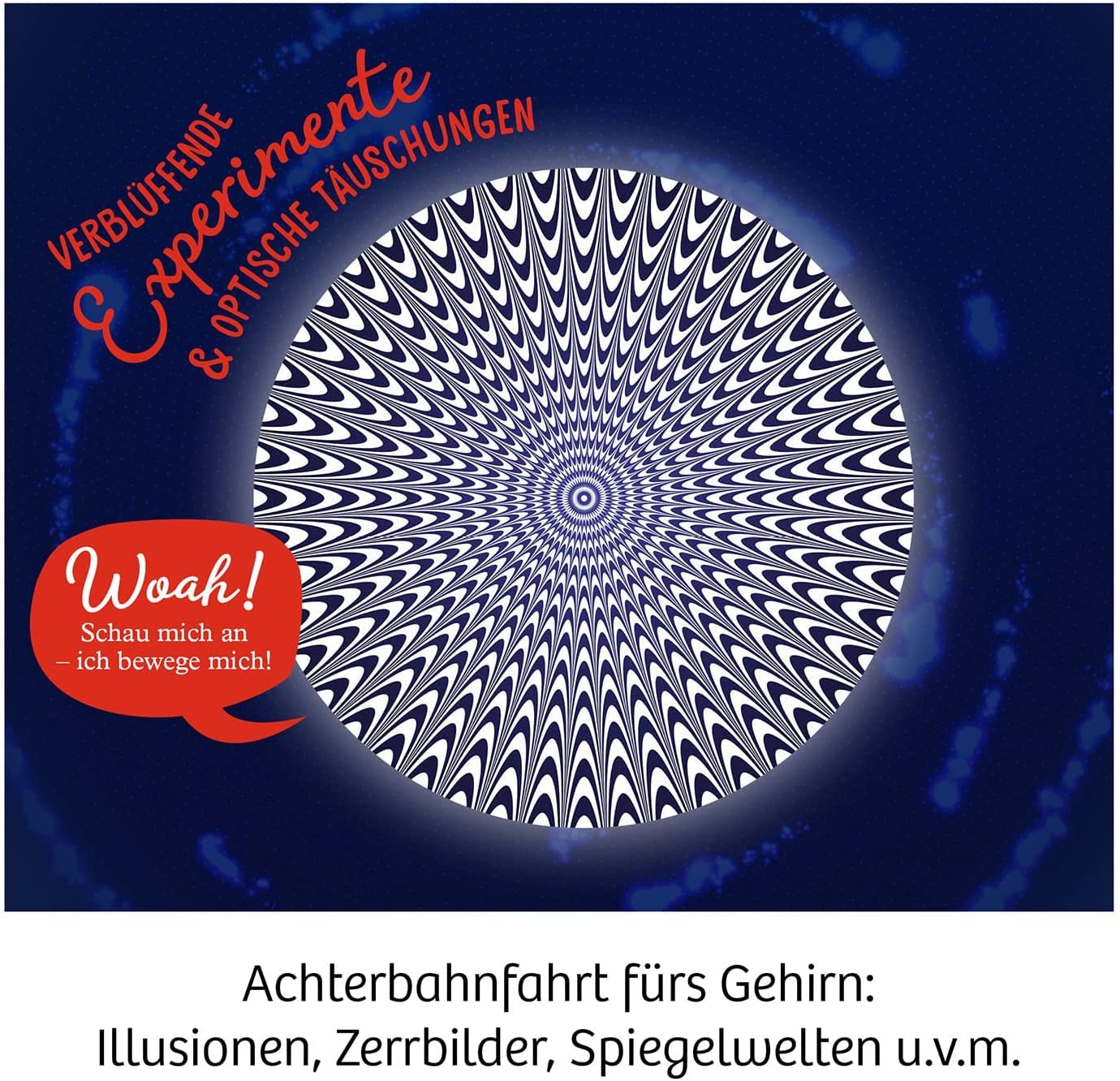 KOSMOS 654252 Fun Science - Brain Tricks, Verblüffende Experimente mit optischen Täuschungen und Illusionen, u. a. mit 3D-Brille, Sphericon, Schiefer Raum, Experimentier-Set für Kinder ab 8-12 Jahre 3