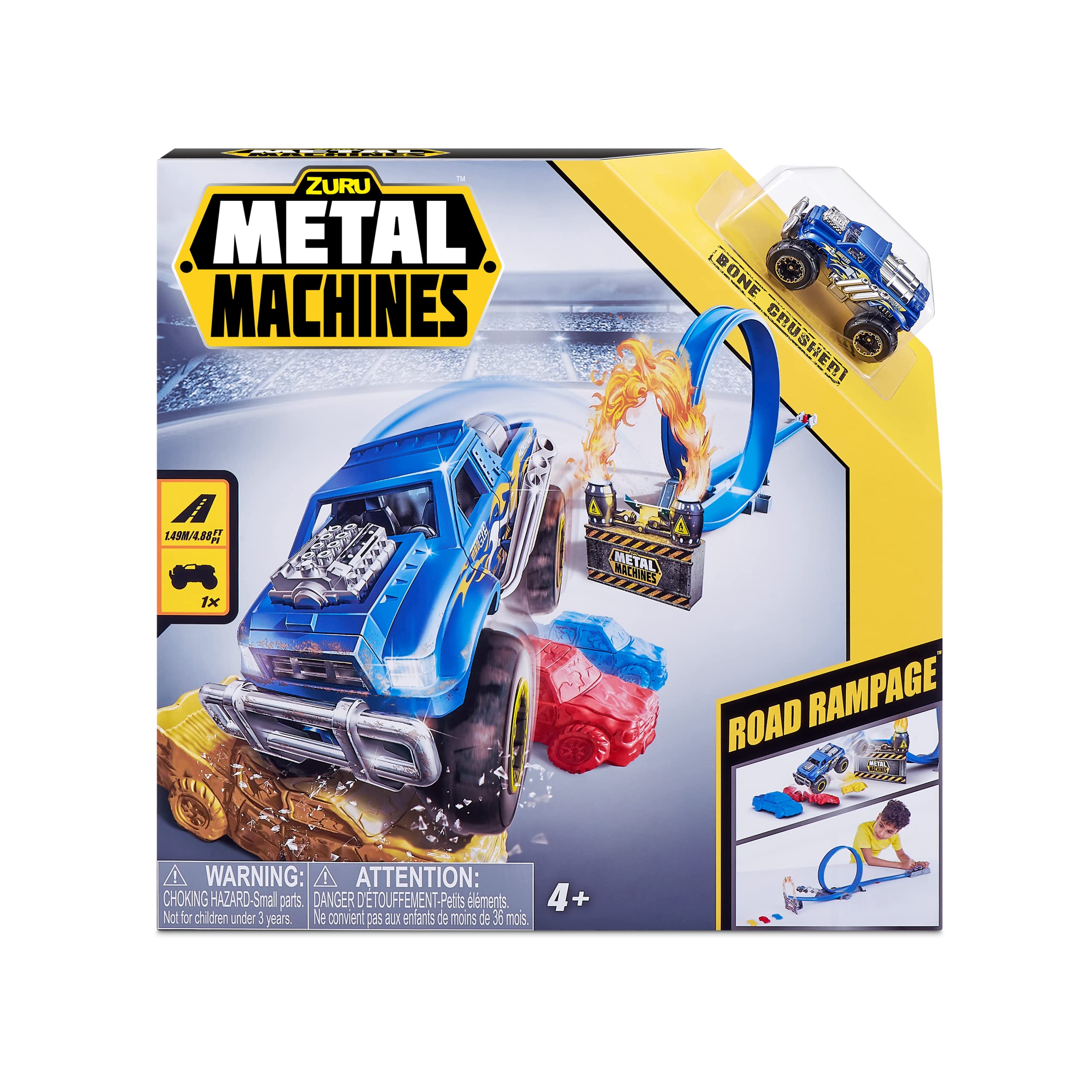 METAL MACHINES Track looping, includes 1 car 30 x 6 x 30 cm