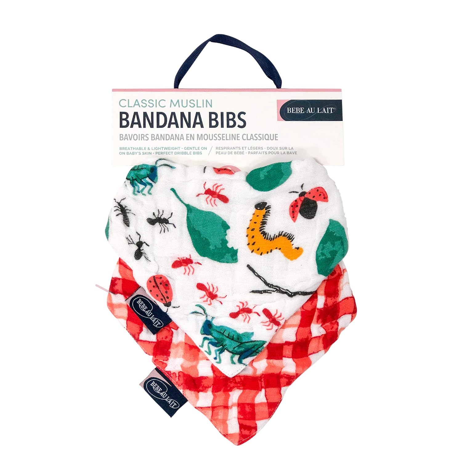 Up To 65 Off Bebe Au Lait Muslin Bandana Bib Set 4 Layer Muslin Design Bugs And Picnic Baby Save Up To 70 Discount Davincifootandankle Com