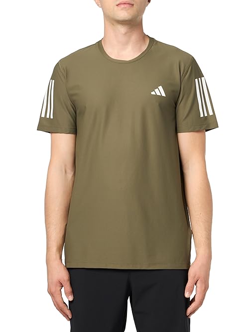 adidas Men's Tall Size Own The Run T-Shirt, Olive Strata