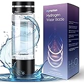 MYROPHIAN Hydrogen Water Bottle Generator - Molecular Water Machine Ionizer Up to 3000 PPB & SPE/PEM Technology, Kangen Smart Water Bottle and Boosted Oxygen