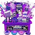 Original Stationery 22-Piece Mini Galaxy Slime Kit for Girls with Glitter and Glow in The Dark Powder – Create Pink, Purple & Blue Galactic Slime, Fun Birthday Gift
