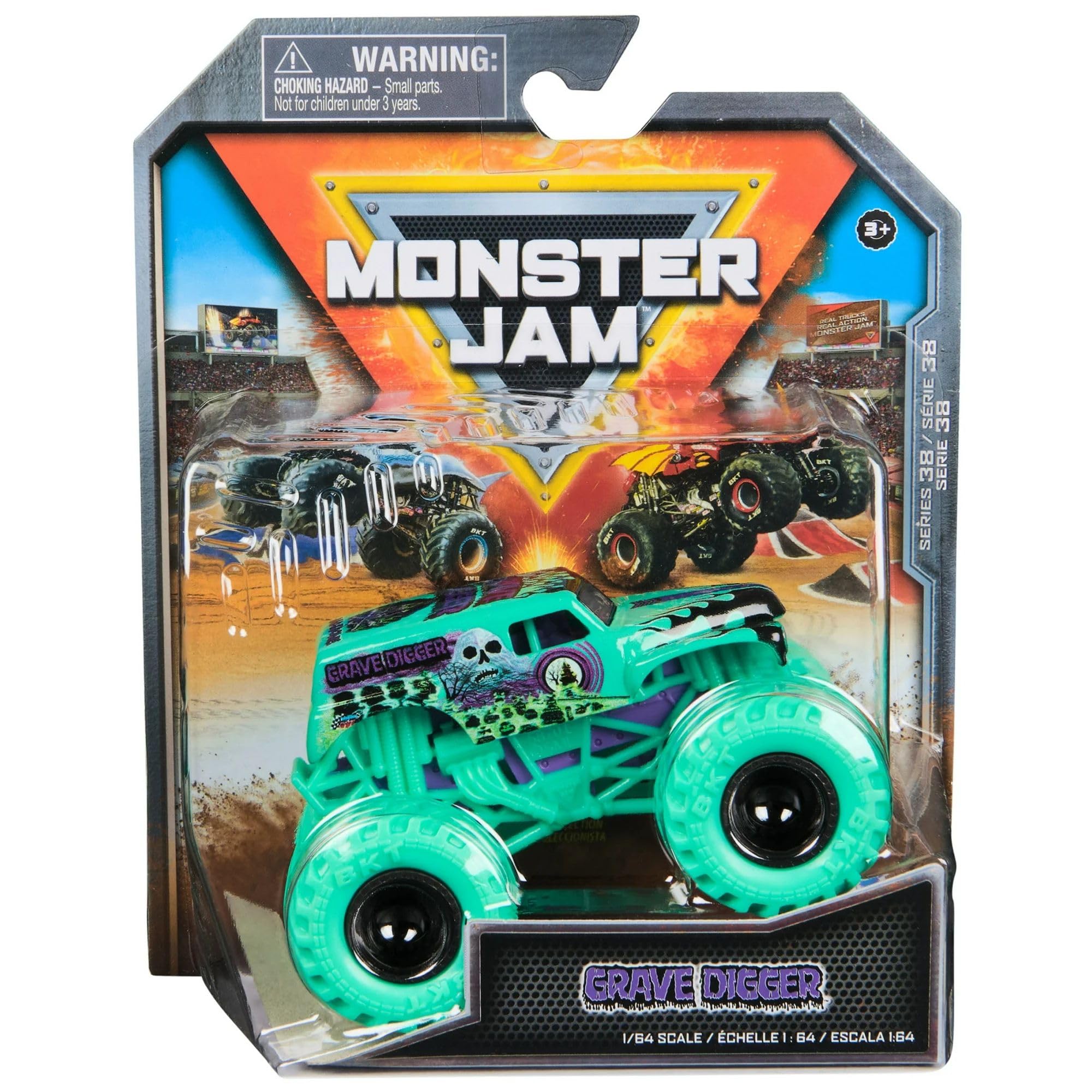 Monster Jam 1:64 Series 38 Over Charged Grave Digger