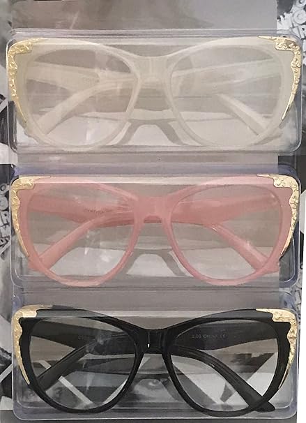 Amazon Com Cynthia Bailey Premium Fashion Anteojos De Lectura 3 Pack 2 00 Strength Health Personal Care