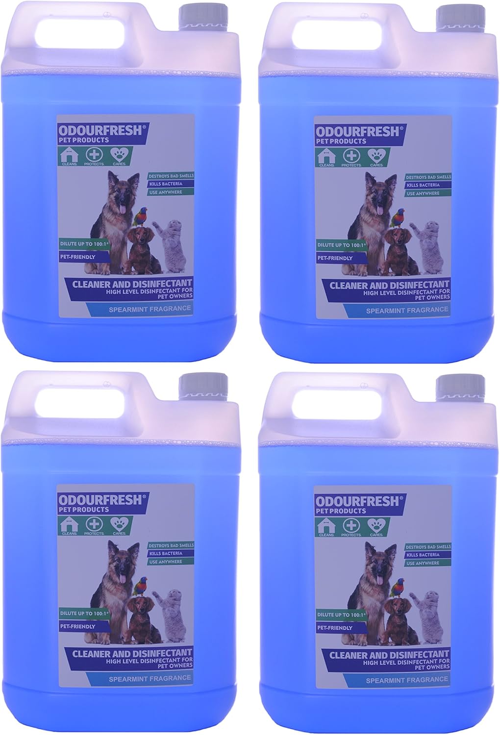 Odourfresh 4x5L Spearmint Pet Disinfectant High Level Disinfectant